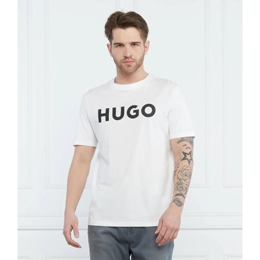 HUGO T-shirt Dulivio | Regular Fit ze sklepu Gomez Fashion Store w kategorii T-shirty męskie - zdjęcie 163985970