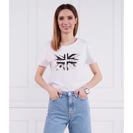 Pepe Jeans London T-shirt LALI | Regular Fit XS promocyjna cena Gomez Fashion Store