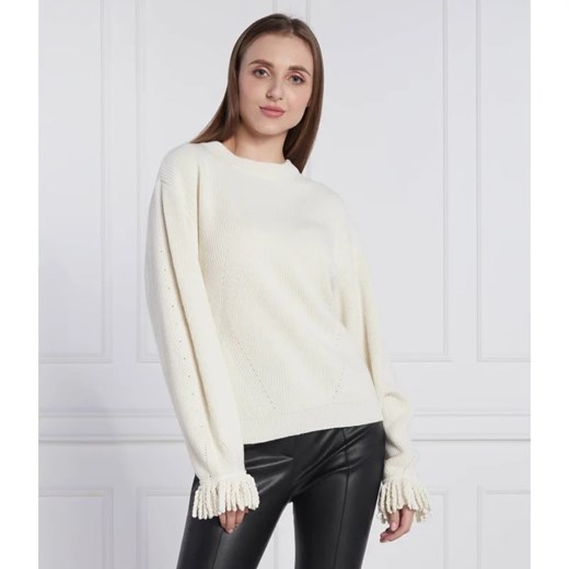 TWINSET Sweter | Regular Fit | z dodatkiem wełny i kaszmiru Twinset S okazja Gomez Fashion Store