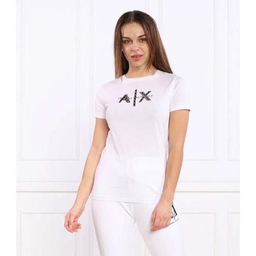 Armani Exchange T-shirt | Regular Fit ze sklepu Gomez Fashion Store w kategorii Bluzki damskie - zdjęcie 163986174