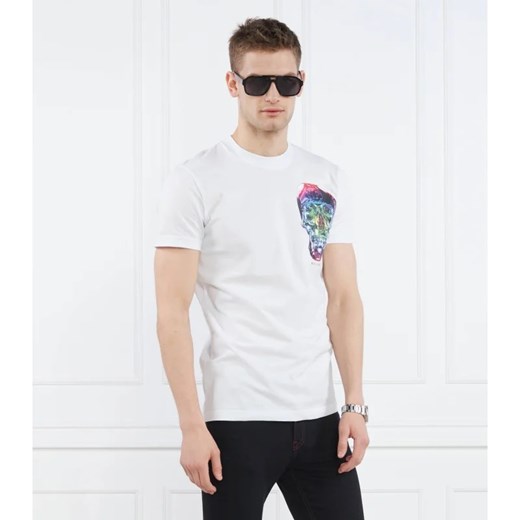 T-shirt męski biały bawełniany