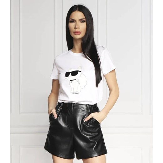 Karl Lagerfeld T-shirt ikonik 2.0 choupette | Regular Fit ze sklepu Gomez Fashion Store w kategorii Bluzki damskie - zdjęcie 163986273