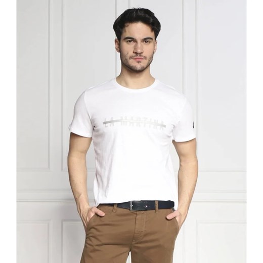 T-shirt męski biały La Martina bawełniany 