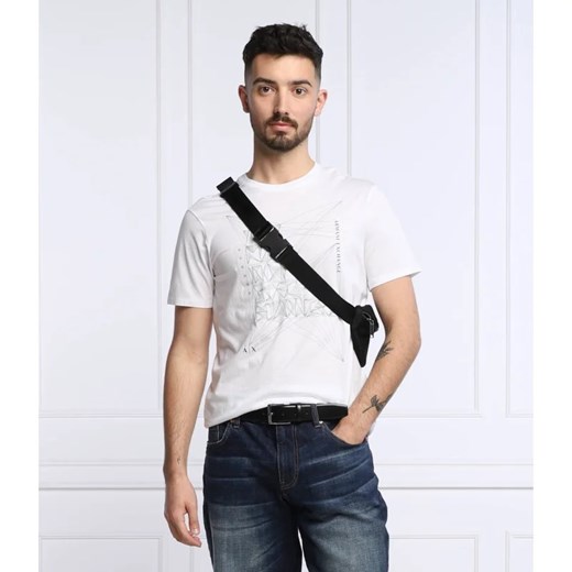 T-shirt męski Armani Exchange biały z krótkimi rękawami 