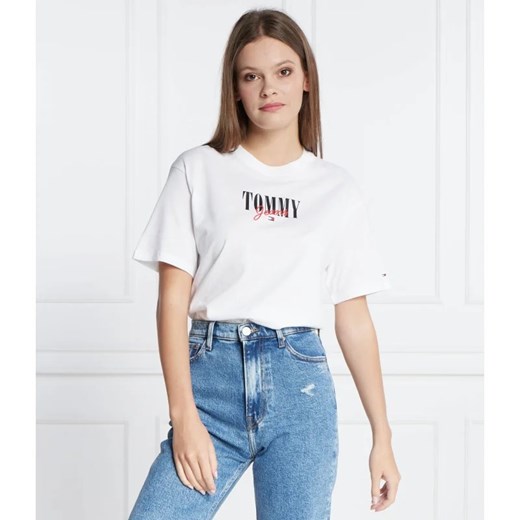 Tommy Jeans T-shirt | Regular Fit ze sklepu Gomez Fashion Store w kategorii Bluzki damskie - zdjęcie 163986861