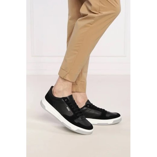 BOSS BLACK Skórzane trampki Baltimore_Tenn_sdtb 41 okazja Gomez Fashion Store