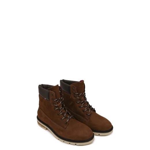 Tommy Hilfiger Skórzane trapery HILFIGER PADDED Tommy Hilfiger 40 wyprzedaż Gomez Fashion Store