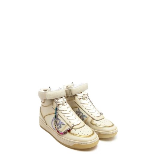 Pinko Sneakersy CHARENTES BASKET | z dodatkiem skóry Pinko 40 okazja Gomez Fashion Store