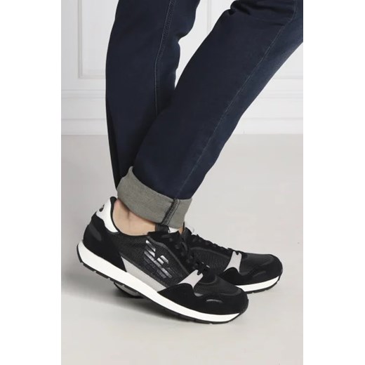 Emporio Armani Sneakersy | z dodatkiem skóry Emporio Armani 42 okazja Gomez Fashion Store