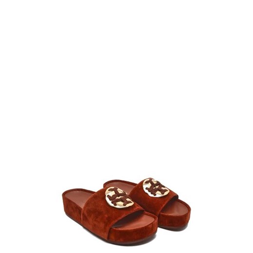 TORY BURCH Skórzane klapki WOVEN Tory Burch 38 Gomez Fashion Store