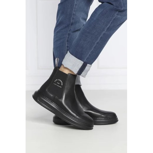 Karl Lagerfeld buty zimowe męskie bez zapięcia casualowe