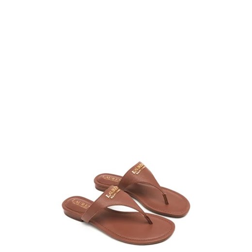 Klapki damskie Ralph Lauren casual bez zapięcia płaskie z tworzywa sztucznego