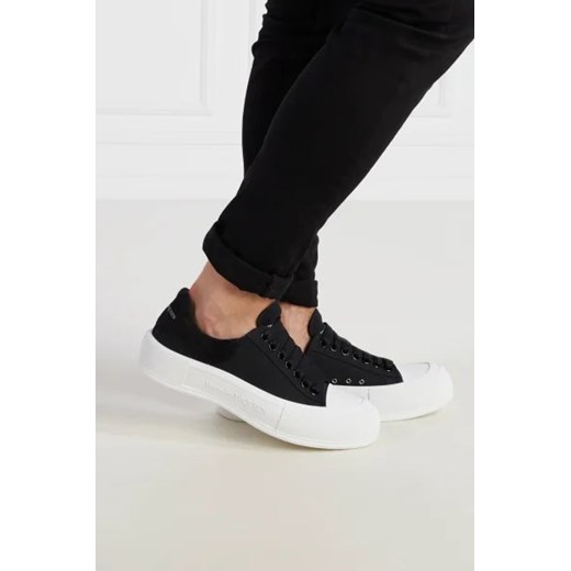 Alexander McQueen Trampki Deck Plimsoll | z dodatkiem skóry 45 Gomez Fashion Store okazja
