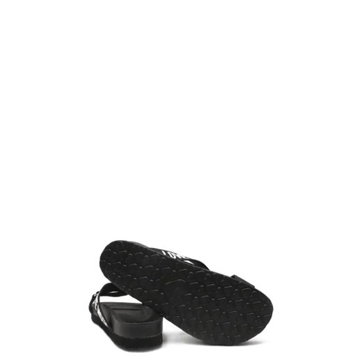 Klapki damskie Love Moschino z tkaniny