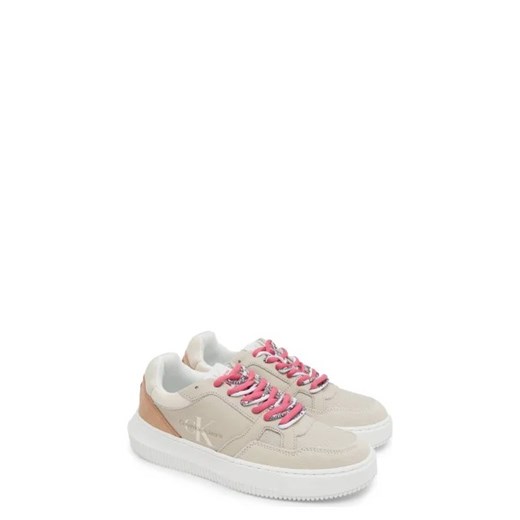 CALVIN KLEIN JEANS Skórzane sneakersy CHUNKY CUPSOLE FLUO CONTRAST 38 okazyjna cena Gomez Fashion Store