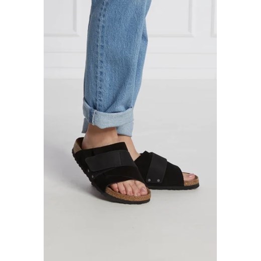 Birkenstock Skórzane klapki Kyoto VL 38 Gomez Fashion Store