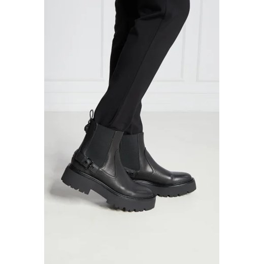 Kurt Geiger workery damskie casualowe bez zapięcia czarne 