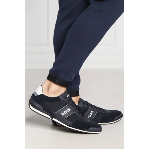 Buty sportowe męskie BOSS HUGO ze skóry
