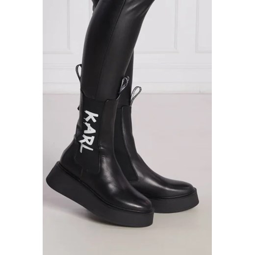 Karl Lagerfeld workery damskie czarne casual 