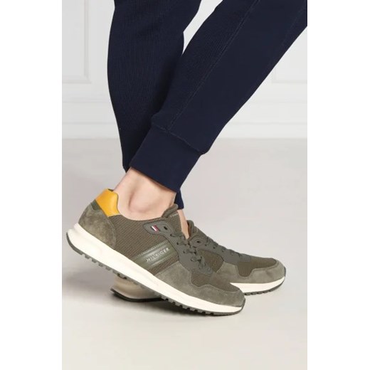 Tommy Hilfiger Sneakersy MODERN MIX RUNNER | z dodatkiem skóry Tommy Hilfiger 42 okazyjna cena Gomez Fashion Store