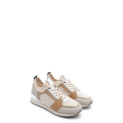 Michael Kors buty sportowe damskie sneakersy beżowe z tkaniny 