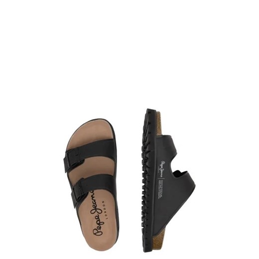 Pepe Jeans London Klapki URBAN SANDAL BASIC EMBOED | z dodatkiem skóry 40 okazyjna cena Gomez Fashion Store