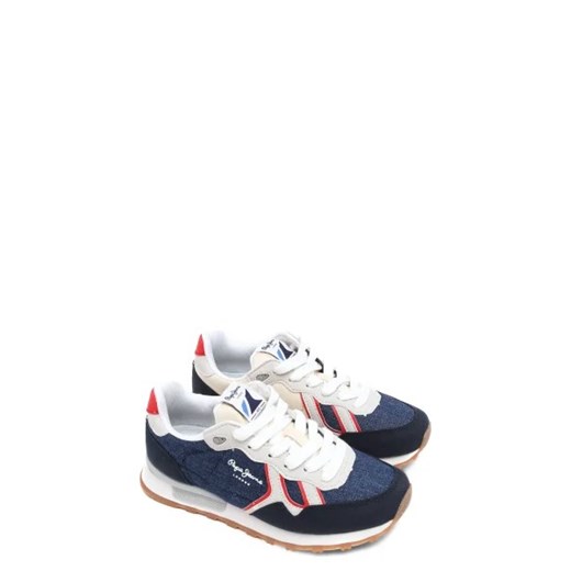Pepe Jeans London Sneakersy BRITT DENIM 32 promocyjna cena Gomez Fashion Store