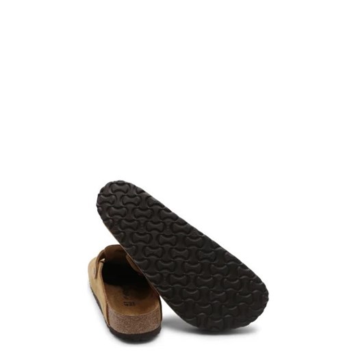 Birkenstock Skórzane klapki chodaki Boston VL Latte Cream 42 Gomez Fashion Store