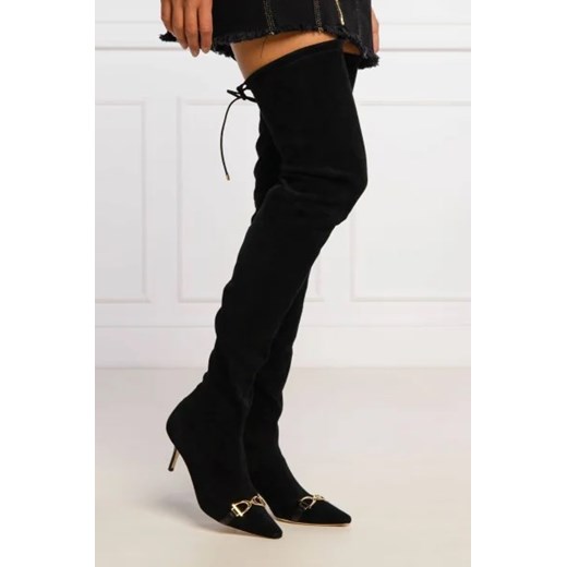 Elisabetta Franchi Skórzane muszkieterki Elisabetta Franchi 37 wyprzedaż Gomez Fashion Store