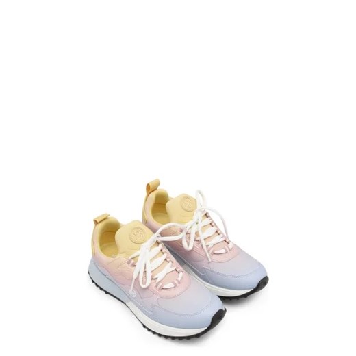 Michael Kors buty sportowe damskie sneakersy na płaskiej podeszwie wiązane z tworzywa sztucznego 