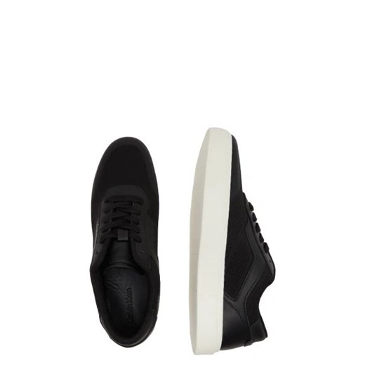Calvin Klein Trampki LOW TOP LACE UP KNIT | z dodatkiem skóry Calvin Klein 45 Gomez Fashion Store okazyjna cena