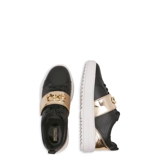 Trampki damskie Michael Kors letnie czarne na platformie z tworzywa sztucznego sportowe sznurowane
