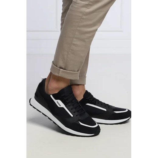 HUGO Sneakersy Icelin_Runn_nypu | z dodatkiem skóry 44 promocja Gomez Fashion Store