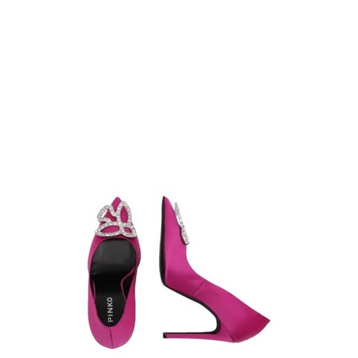 Pinko Szpilki CORALINE DECOLLETE RASO | z dodatkiem skóry Pinko 39 wyprzedaż Gomez Fashion Store