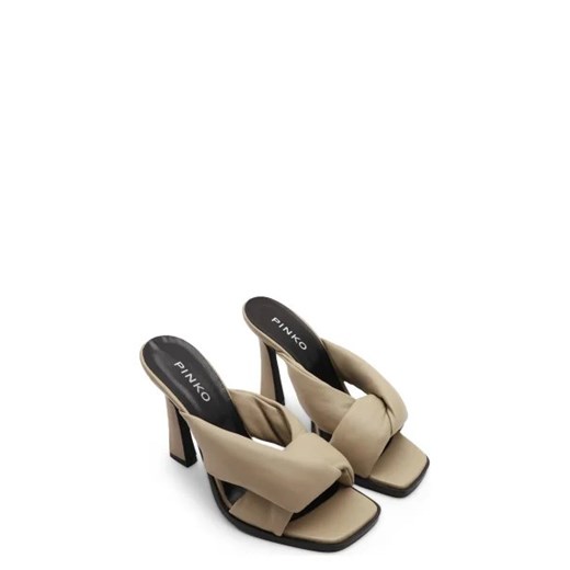 Pinko Skórzane klapki CORINNE SABOT NAPPA Pinko 38 okazyjna cena Gomez Fashion Store