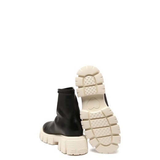 Workery damskie Love Moschino na platformie z tworzywa sztucznego casualowe zimowe bez zapięcia