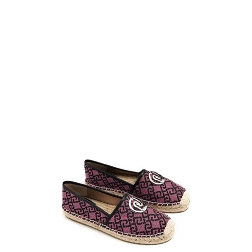 Espadryle damskie Liu Jo różowe letnie casual płaskie z nadrukami