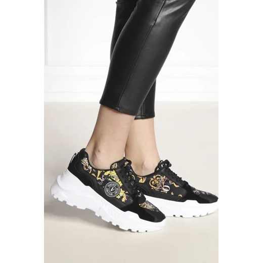 Buty sportowe damskie Versace Jeans sneakersy z tworzywa sztucznego