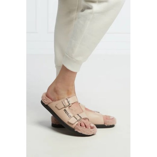 Kapcie damskie Hugo Boss casual z tworzywa sztucznego