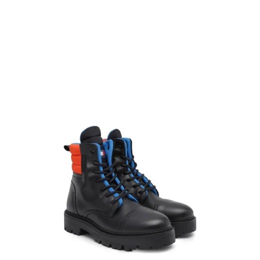 Buty zimowe męskie Tommy Jeans z tworzywa sztucznego na zimę 
