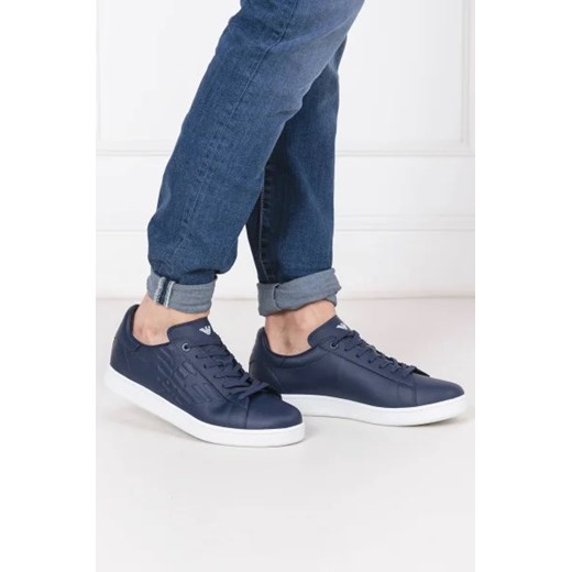 Trampki męskie Emporio Armani na wiosnę skórzane