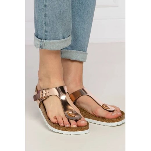 Birkenstock Japonki Gizeh NL | z dodatkiem skóry 38 Gomez Fashion Store