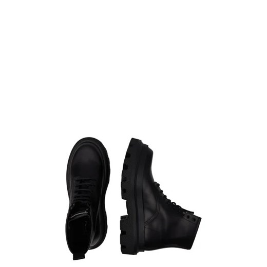 Buty zimowe męskie Dolce & Gabbana z tkaniny wiązane 