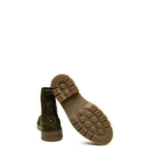 Tommy Hilfiger Skórzane sztyblety CORPOARTE HILFIGER SUEDE CHELSEA Tommy Hilfiger 44 wyprzedaż Gomez Fashion Store