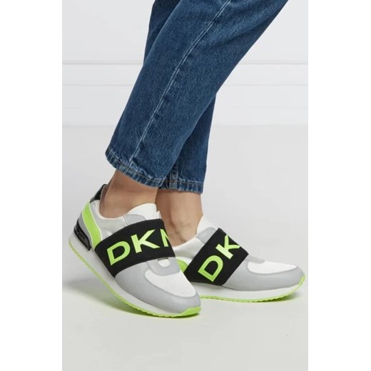 Buty sportowe damskie DKNY sneakersy z tworzywa sztucznego