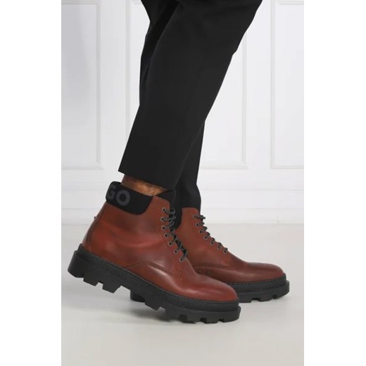 HUGO Skórzane buty Graham 44 okazyjna cena Gomez Fashion Store