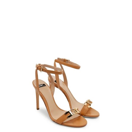 Elisabetta Franchi Skórzane sandały na szpilce Elisabetta Franchi 39 wyprzedaż Gomez Fashion Store
