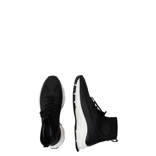 Buty sportowe męskie Karl Lagerfeld sznurowane czarne jesienne ze skóry