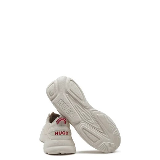 Buty sportowe męskie białe Hugo Boss z tkaniny 