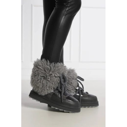EMU Australia Skórzane śniegowce Blurred Glossy | z dodatkiem wełny Emu Australia 38 Gomez Fashion Store